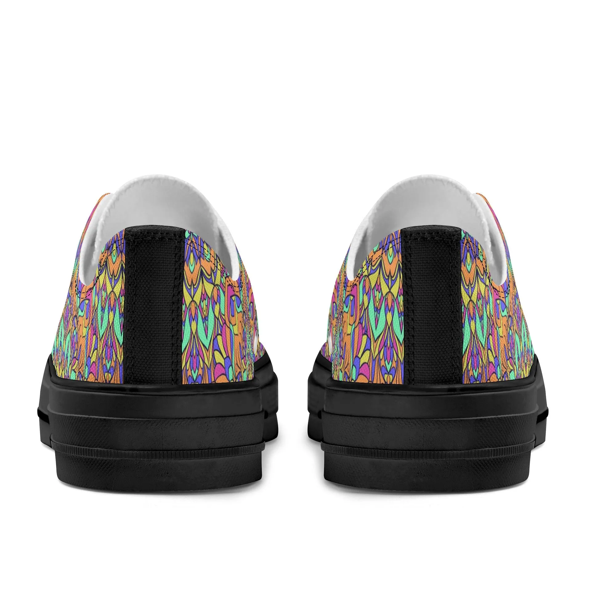 Mandala Pattern - Womens Classic Low Top Canvas Shoes for Footwear Lovers