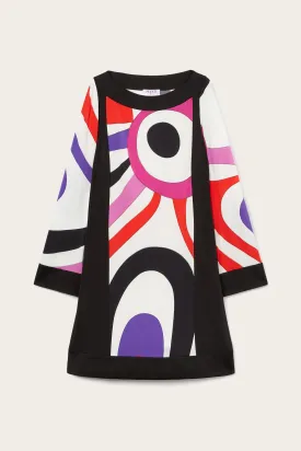 Marmo-Print Mini Dress