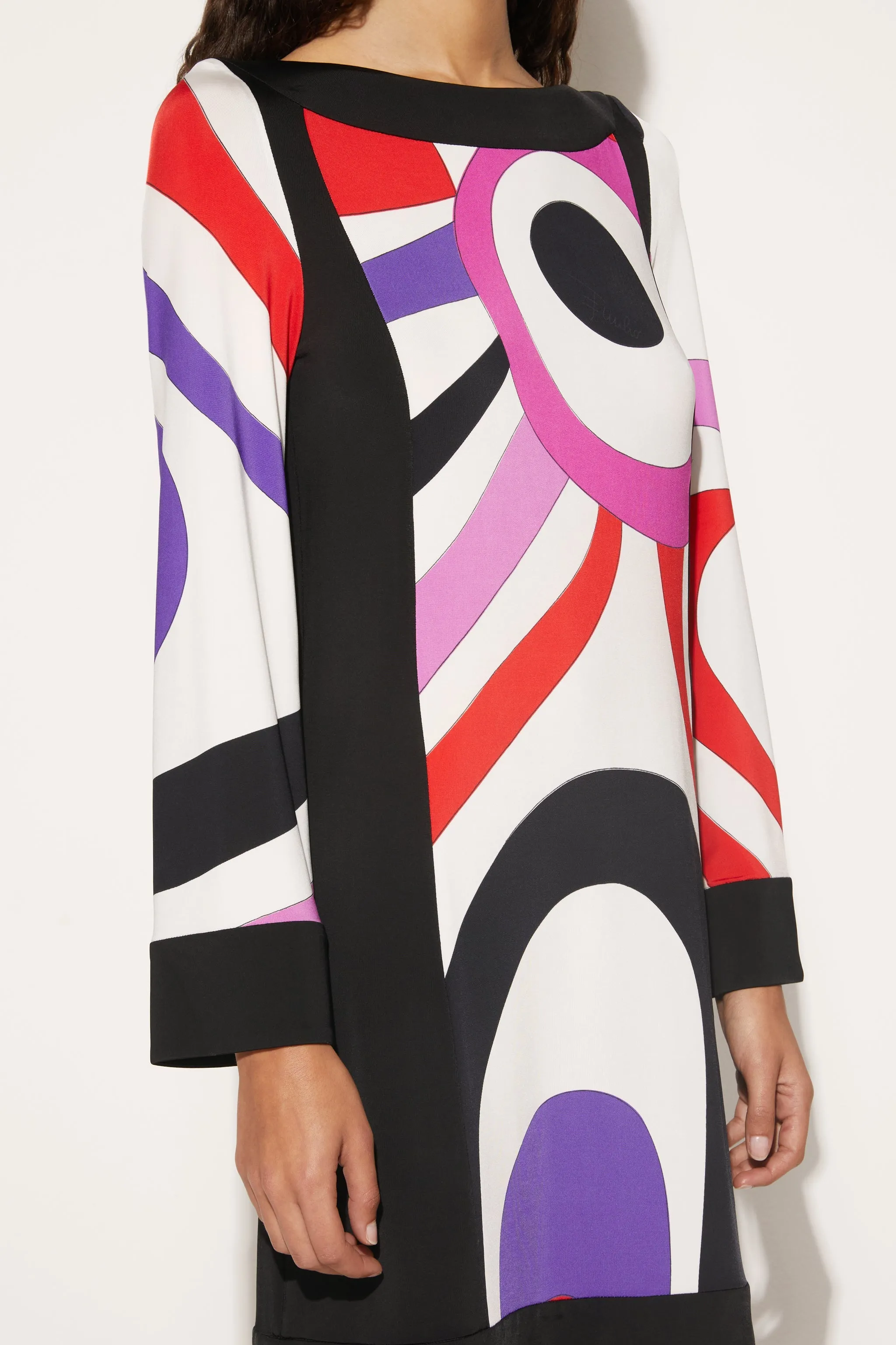 Marmo-Print Mini Dress
