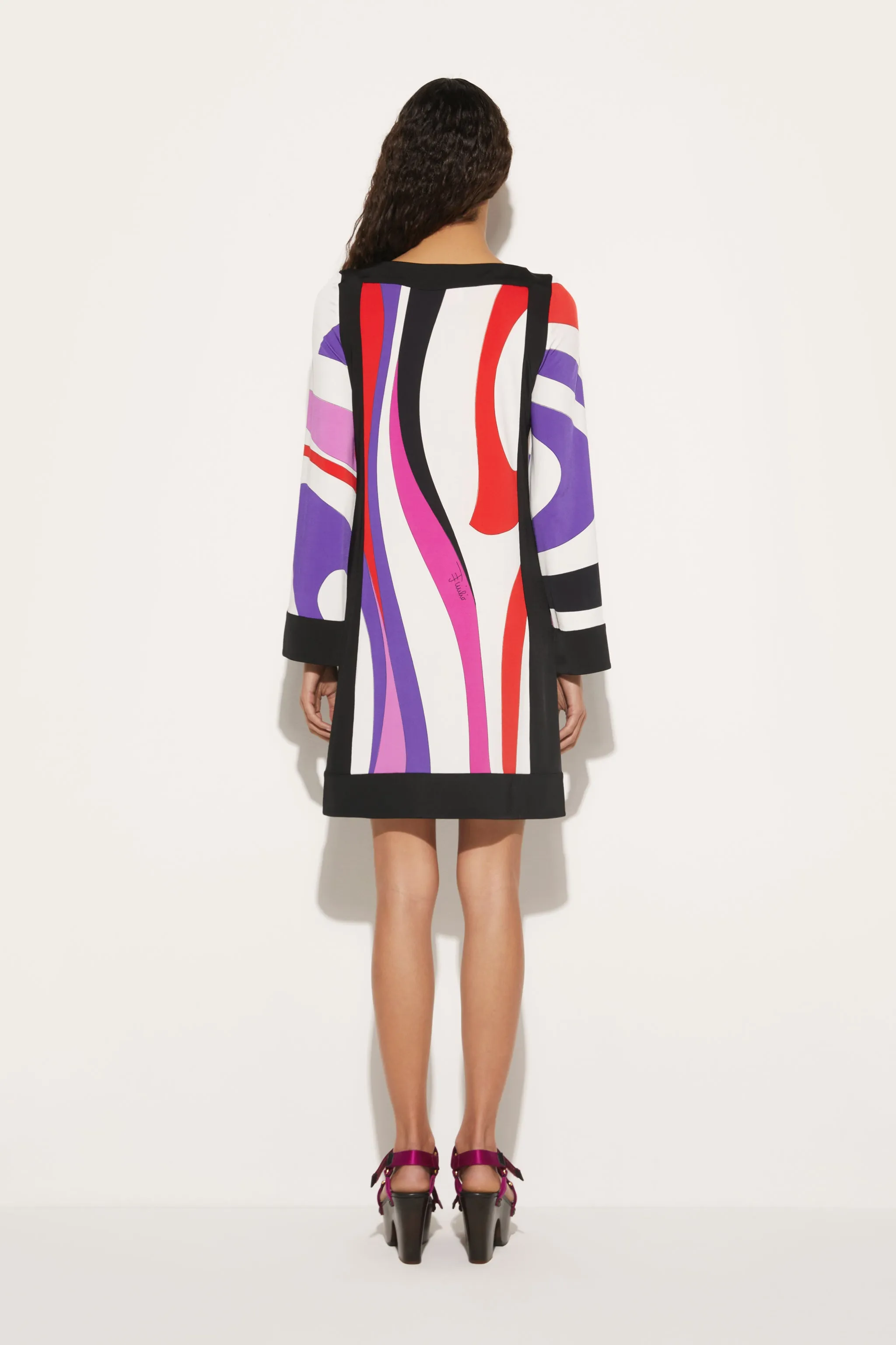 Marmo-Print Mini Dress