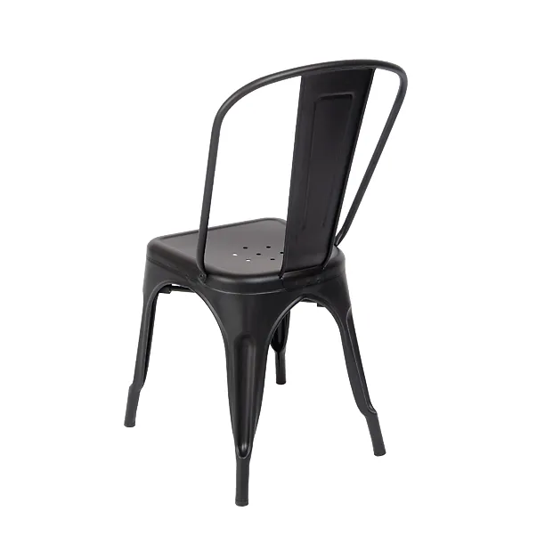Matte Black Finish Tolix Chair