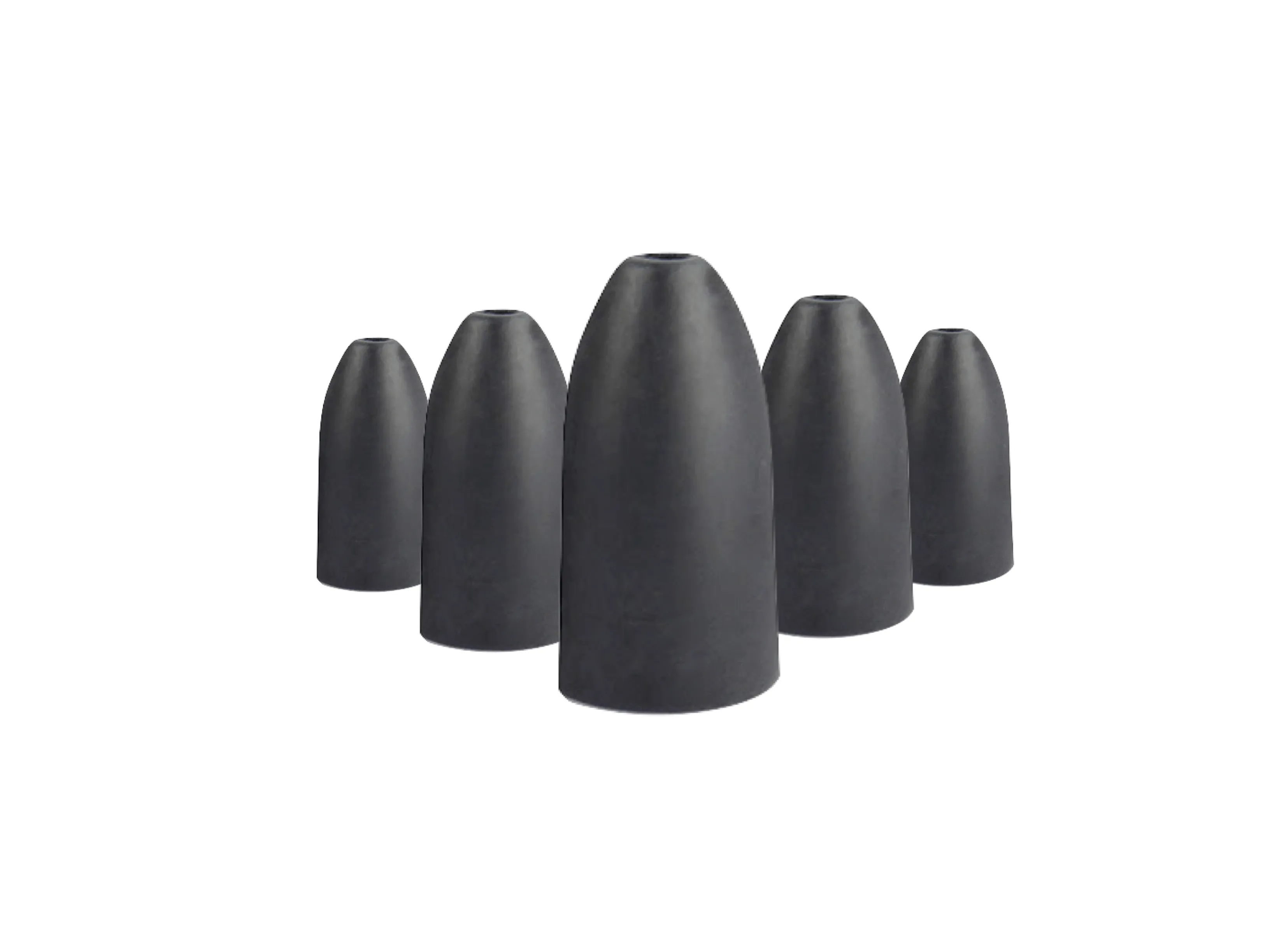 Matte Black Tungsten Worm Weights