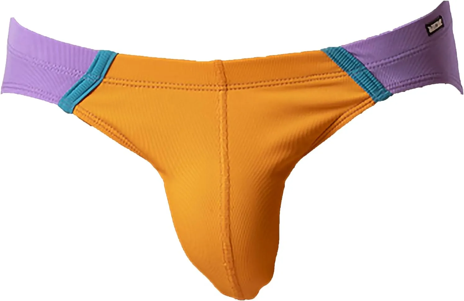 Mens Bottom_only Swimwear - Avas Swim Brief Orange-Lila-Blue
