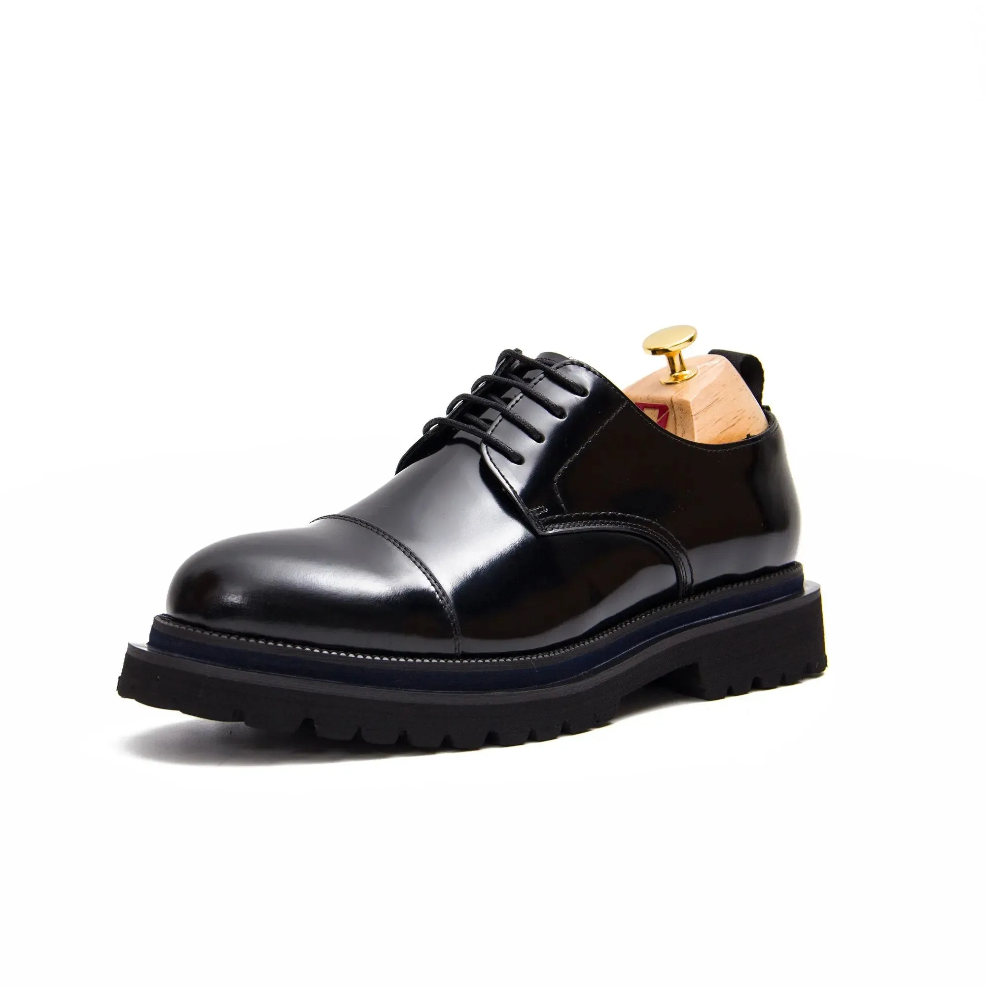 Mens Derby Shoes with Rubber Sole