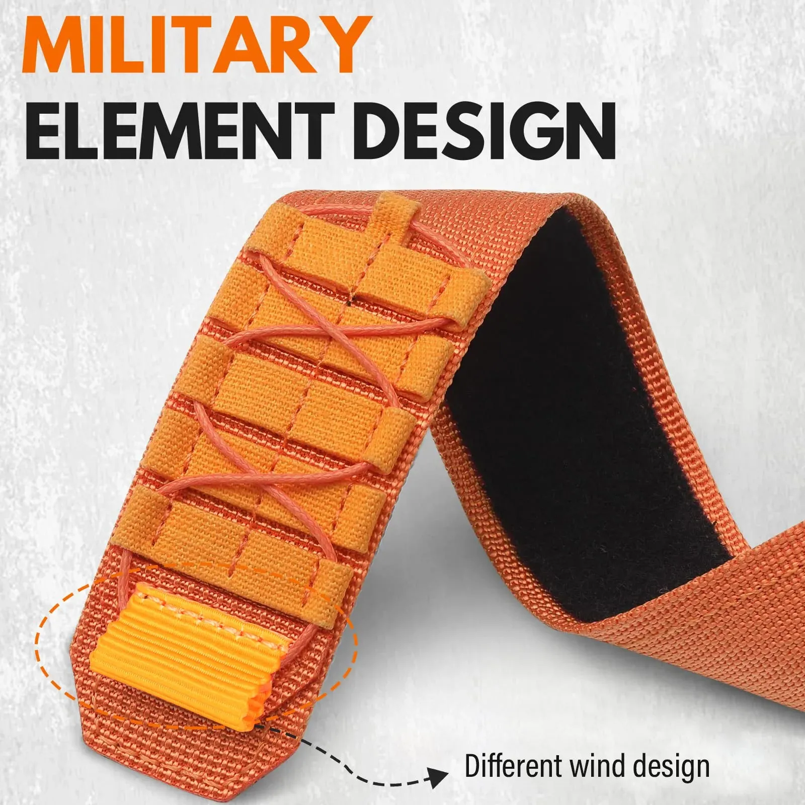 Military Tactical Rugged Nylon Velcro Strap for Apple Watch