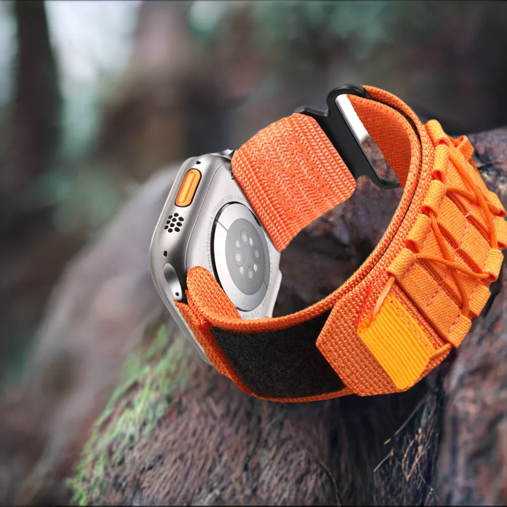 Military Tactical Rugged Nylon Velcro Strap for Apple Watch