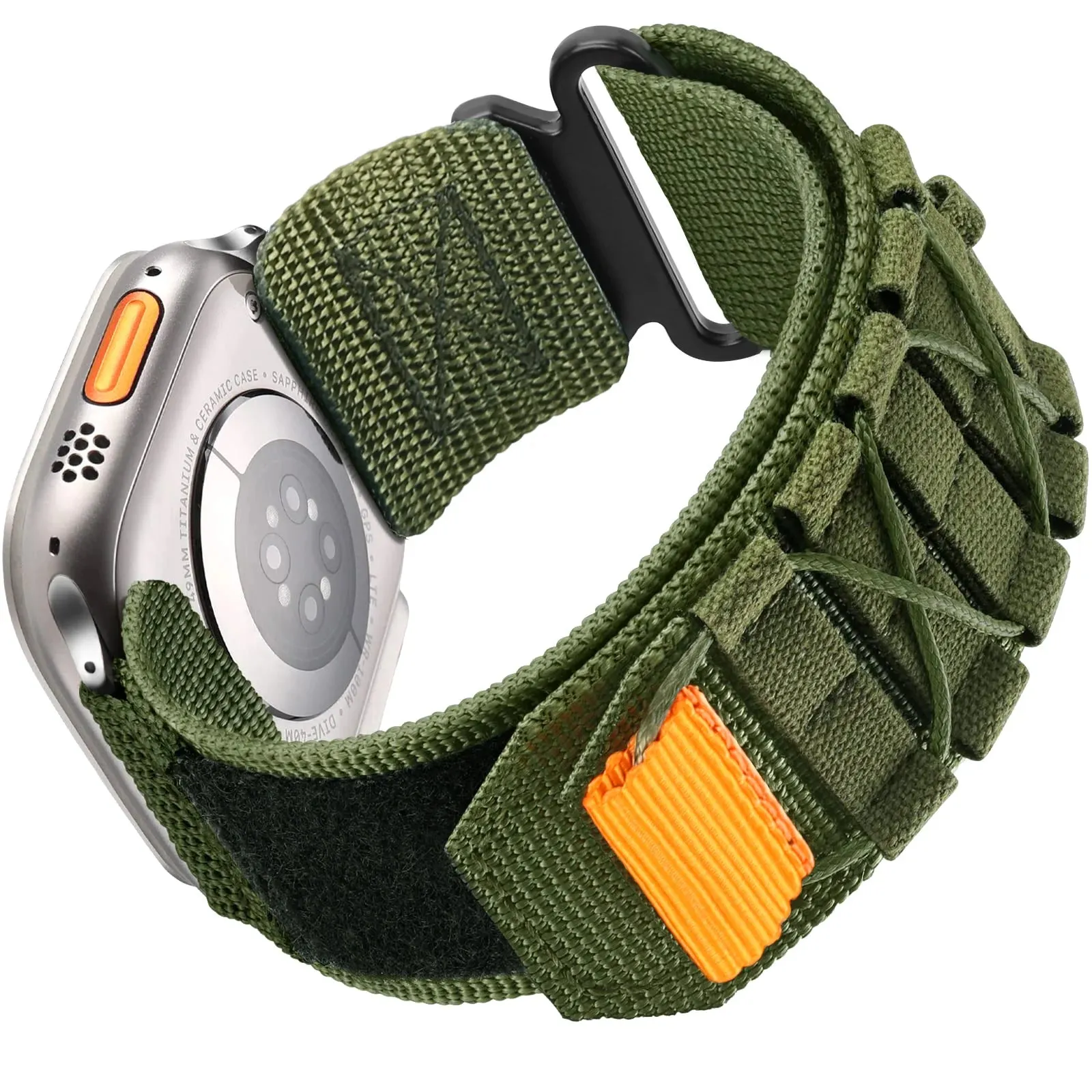 Military Tactical Rugged Nylon Velcro Strap for Apple Watch
