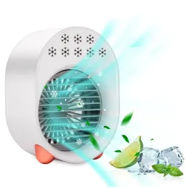 Mini Air Conditioner Portable Desk Cooling Fan Office Air Humidifier for Home