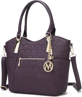 MKF Collection Tote Satchel Handbag for Women: PU Leather Shoulder Bag  Top-Handle Purse, Ladies Pocketbook By Mia K