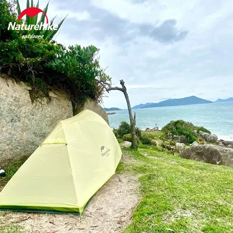 Naturehike Cirrus Ultralight Tent: 2-Person Camping and Hiking Tent | Lightweight Backpacking Tent for Beach Adventures | Includes Footprint