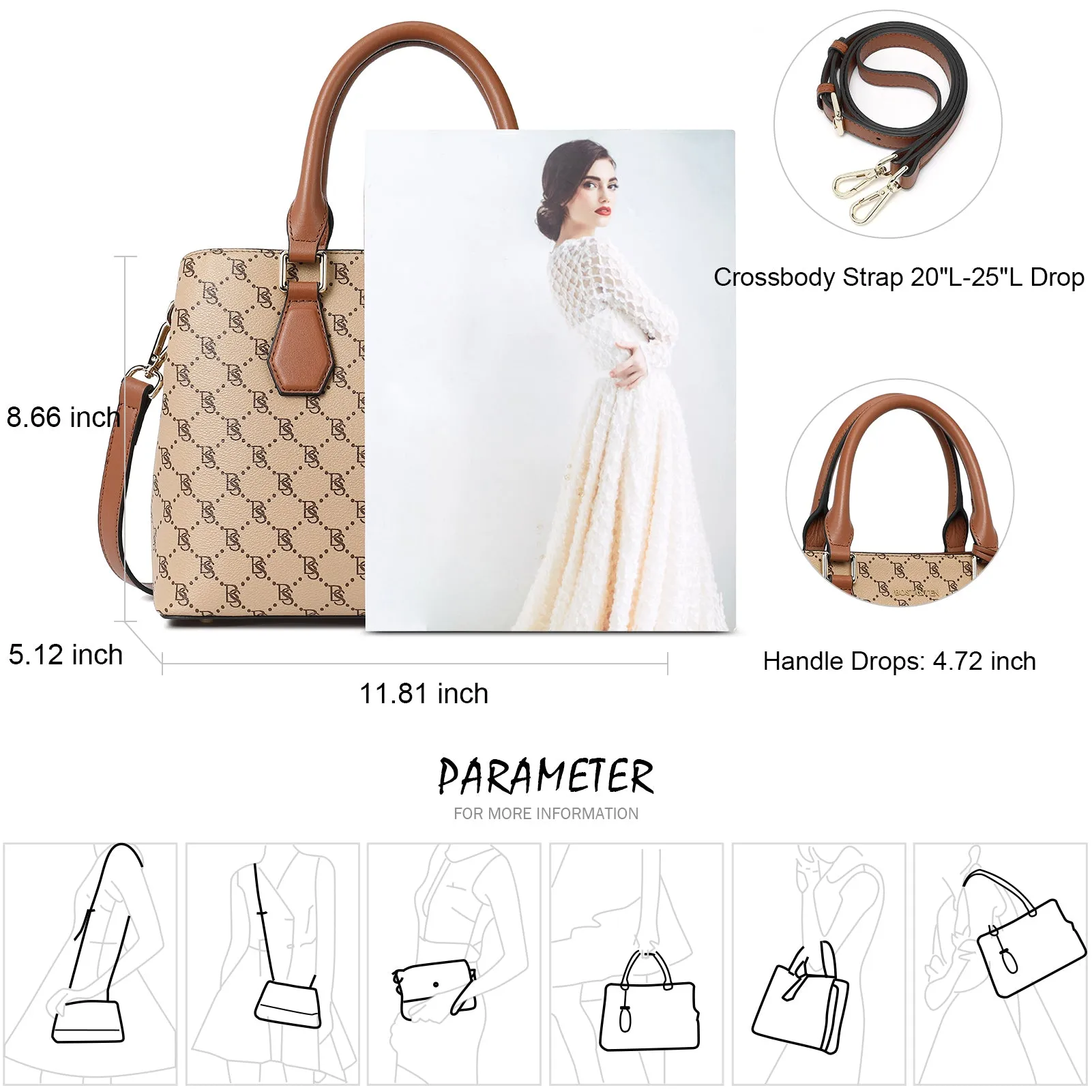 Nevin Stylish and Spacious Tote Handbags for Women
