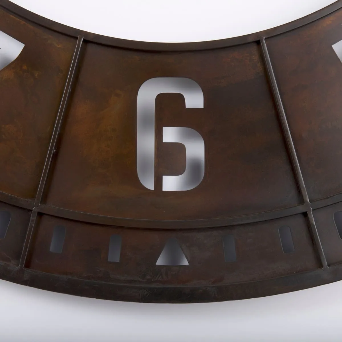Newcastle Wall Clock Brown Metal | 57"