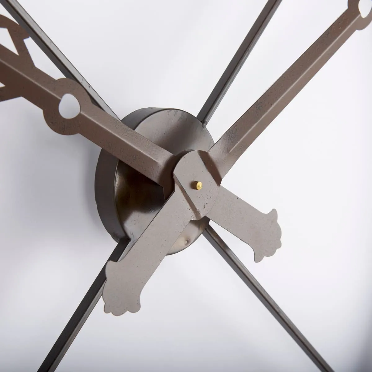 Newcastle Wall Clock Brown Metal | 57"