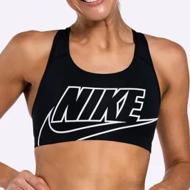 Nike - Women's Medium-Support Sports Bra - Black/White