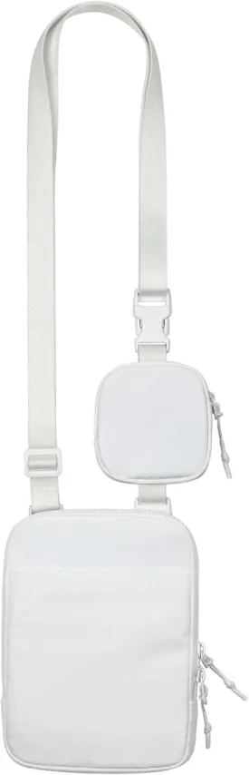 Niumike Small Crossbody Bag Adjustable Belt Bag with Removable Pouch Nylon Cell Phone Purse for Women Travel Workout Hiking
