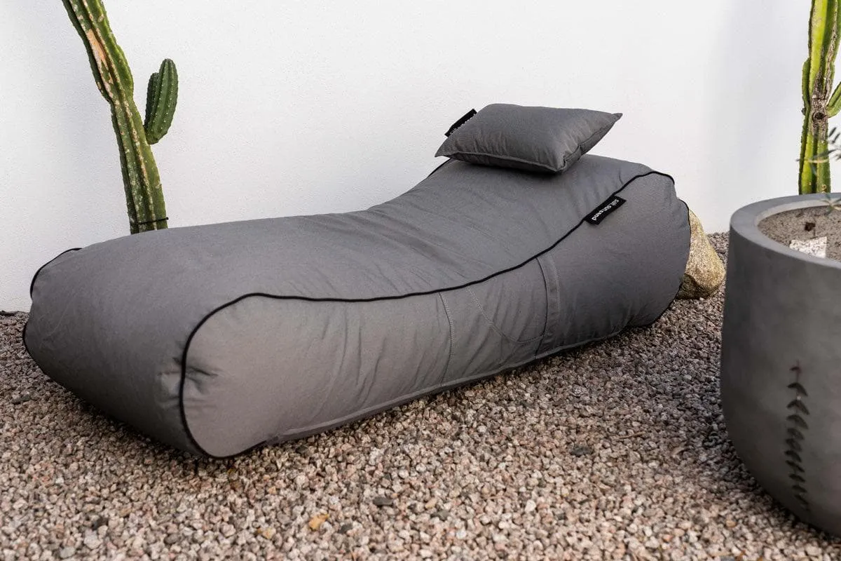 Noosa Indoor/Outdoor Bean Bag in Black Check