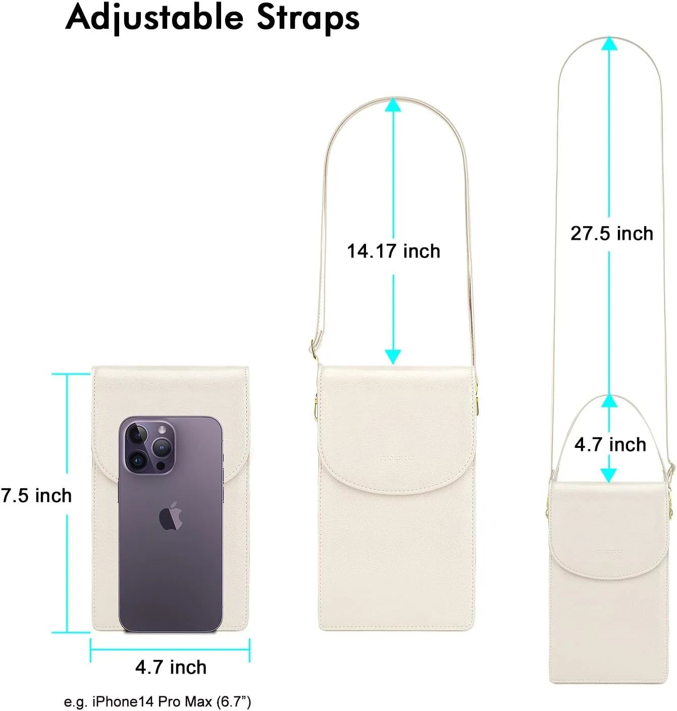 nuoku Crossbody Phone Bag for Women, Mini Crossbody Purse, Small Phone Wallet Crossbody with Removable Card Holder