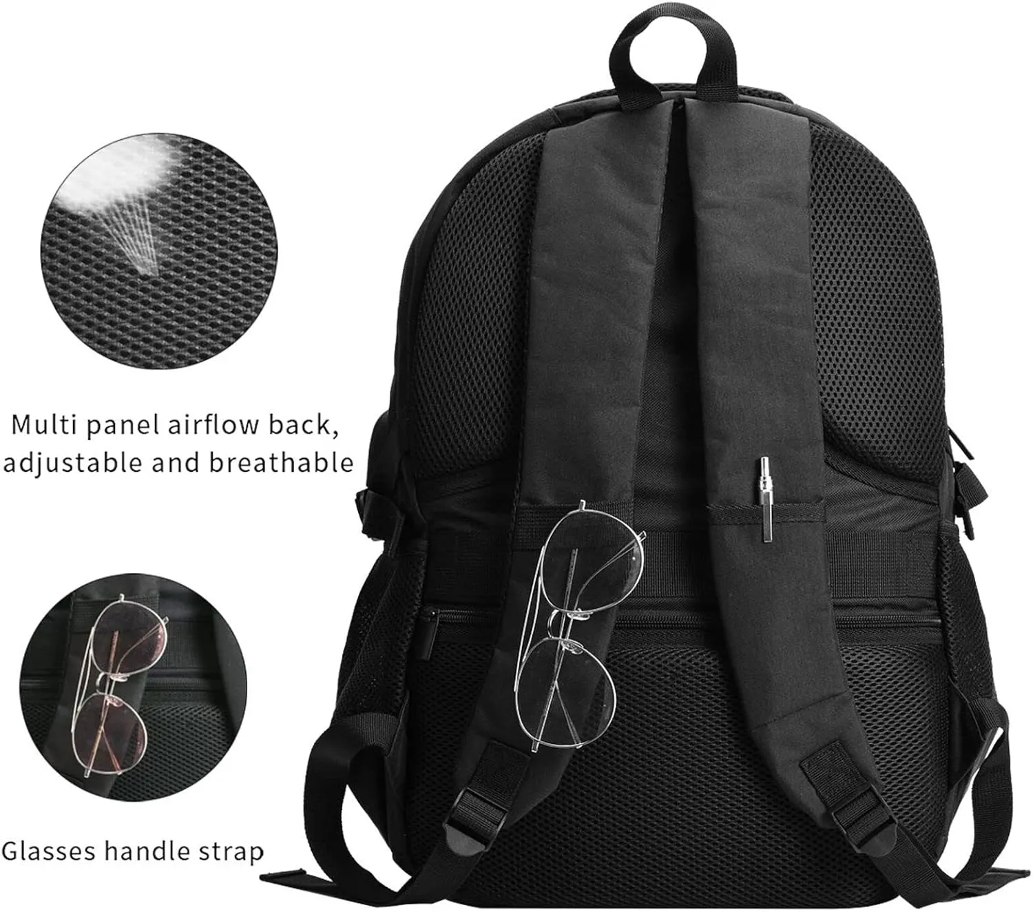 One Loves Caribbean Rastafari Jamaica Travel Backpack Laptop Backpacks Business Rucksack Outdoor Daypack Large Sport Bag with Luggage Strap USB Charging Port for Hiking Working