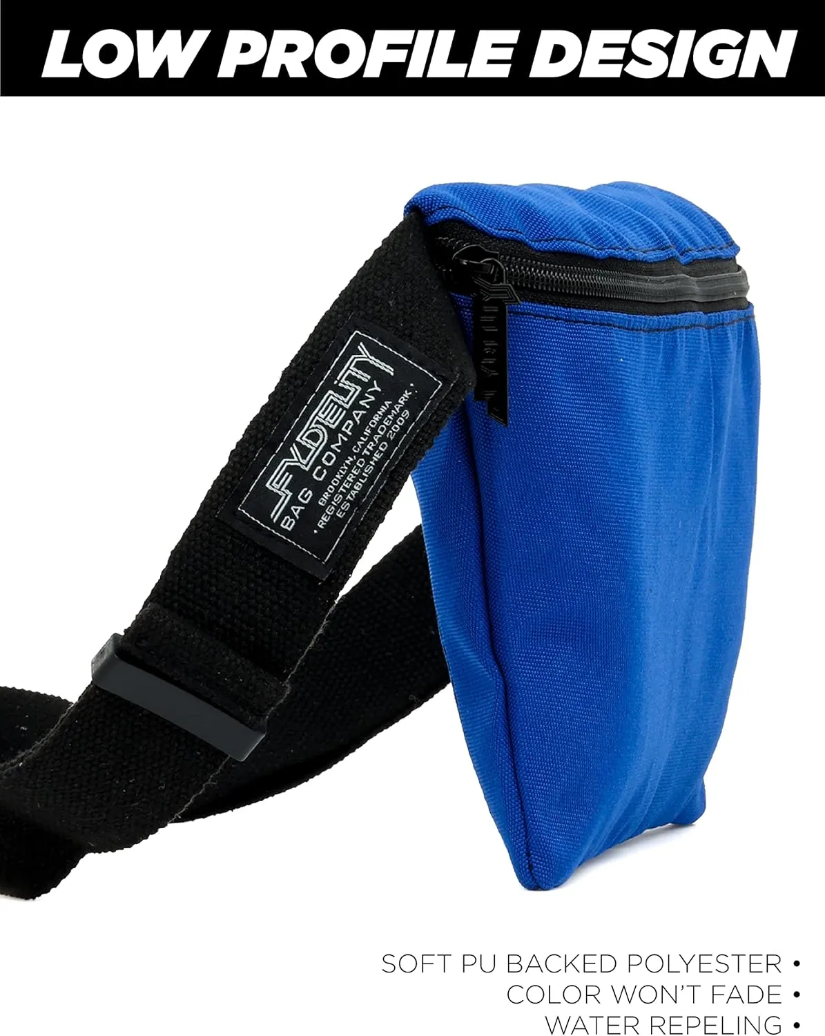 Plus Size Fanny Packs for Women  80s/90s Large Bum Bag  Unisex Crossbody Waist Belt Bag for Travel, Festivals, Sports & Daily Use  Waist Belt Bag for Women | Blue