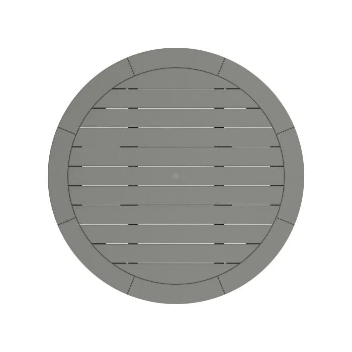 POLYWOOD 48" Round Outdoor Table - NAUTICAL Style  Dining, Counter or Bar Height
