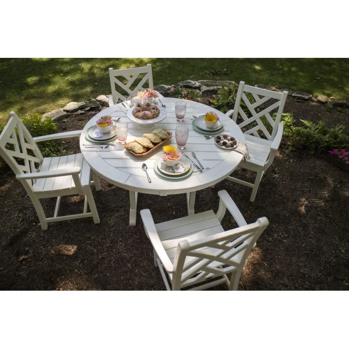 POLYWOOD 48" Round Outdoor Table - NAUTICAL Style  Dining, Counter or Bar Height