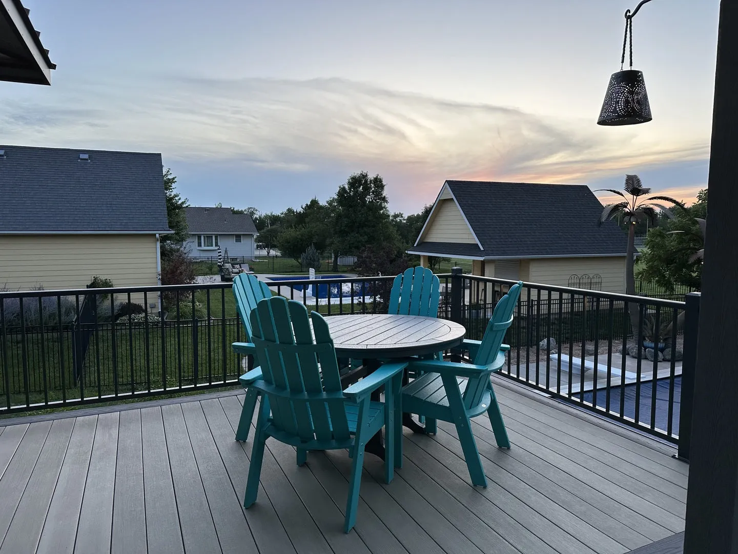 POLYWOOD 48" Round Outdoor Table - NAUTICAL Style  Dining, Counter or Bar Height