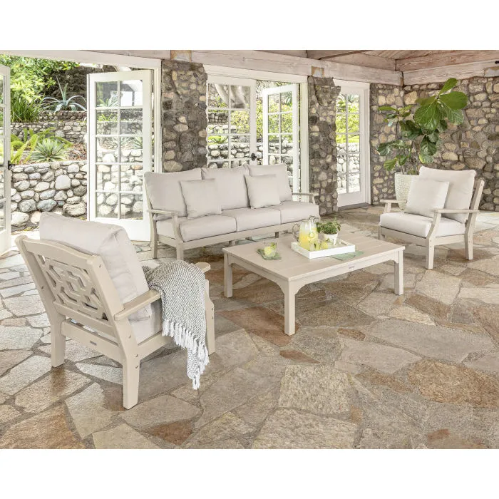 Polywood Outdoor Chinoiserie Deep Seating Club Chair