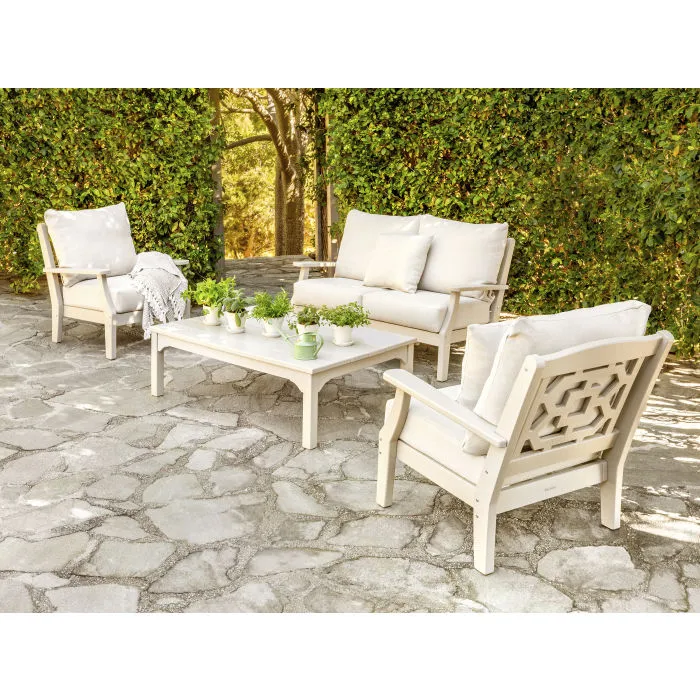 Polywood Outdoor Chinoiserie Deep Seating Club Chair