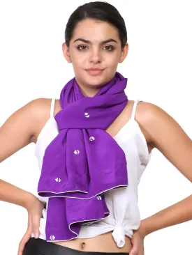 Purple Dream Parsi Embroidery Stole