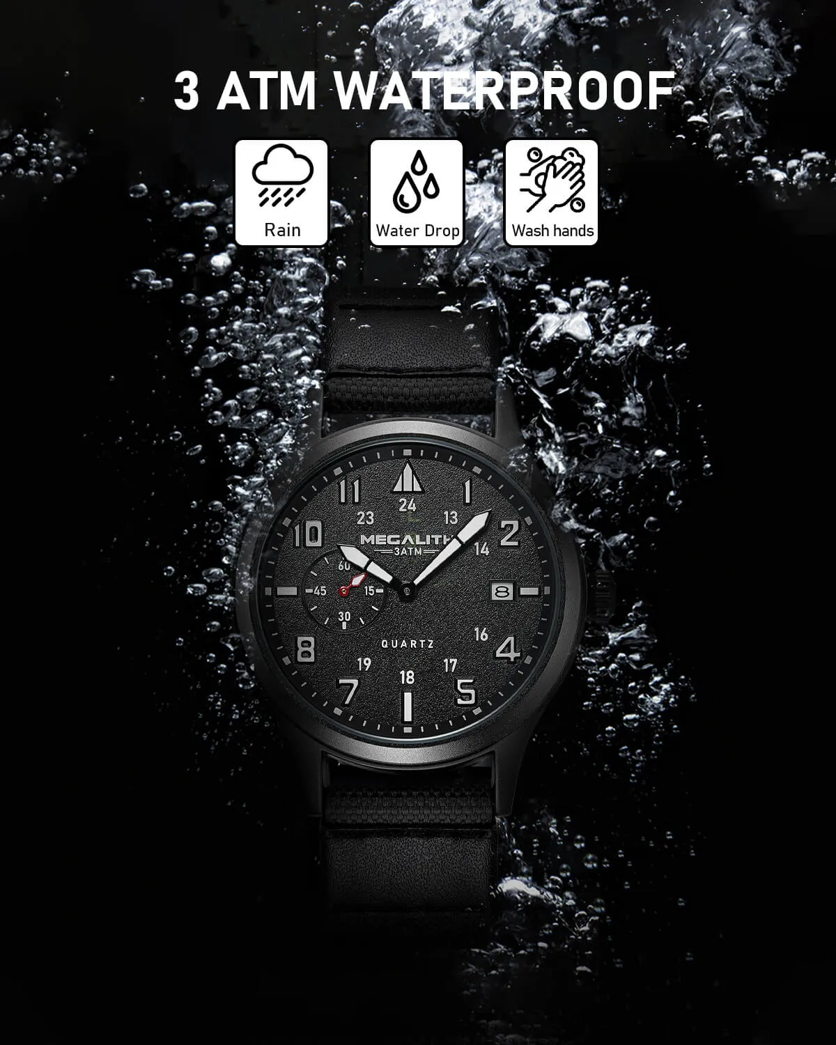 Quartz Watch | Nylon Band | Megalith 8282M