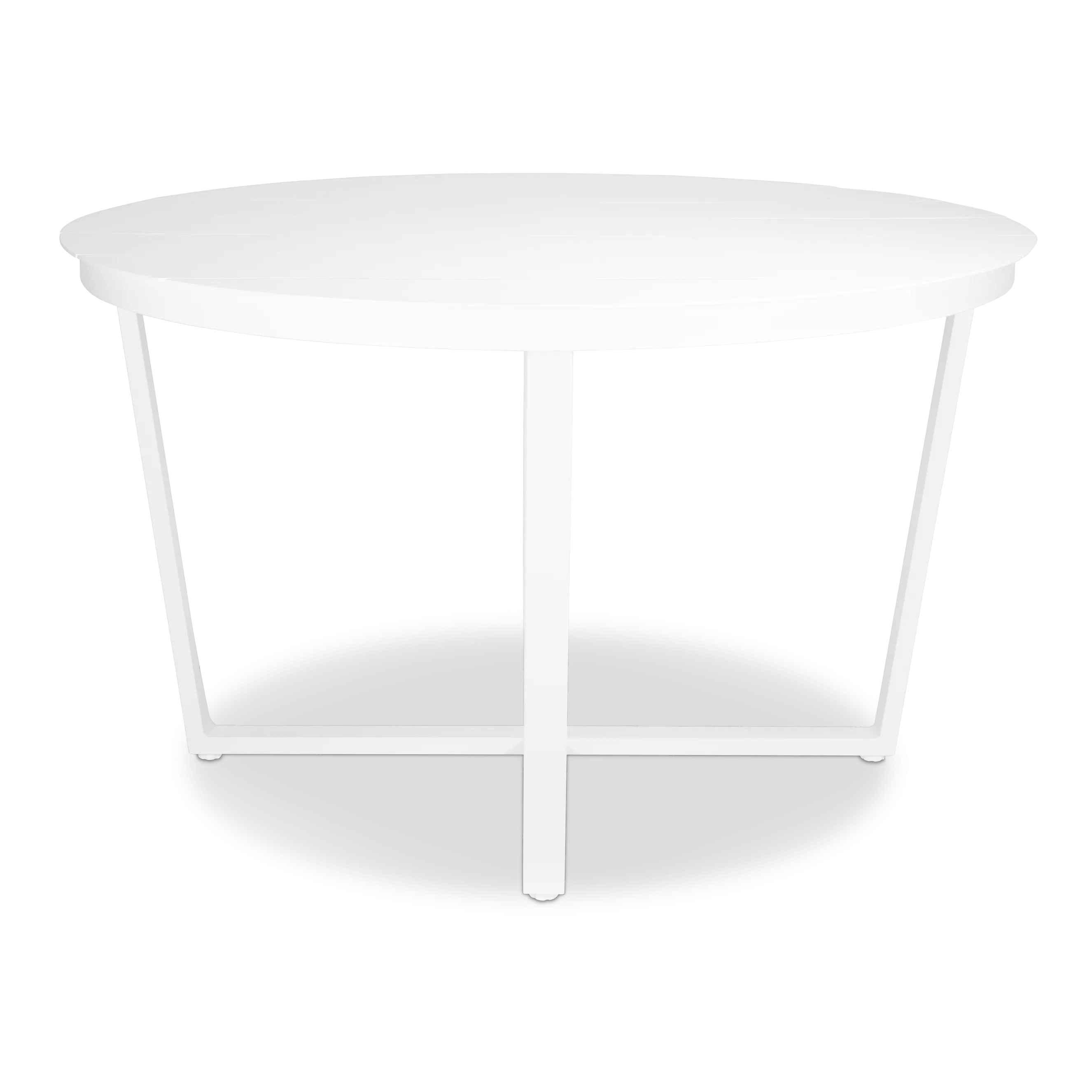 Round Outdoor Dining Table - Amalfi in Arctic White Aluminium