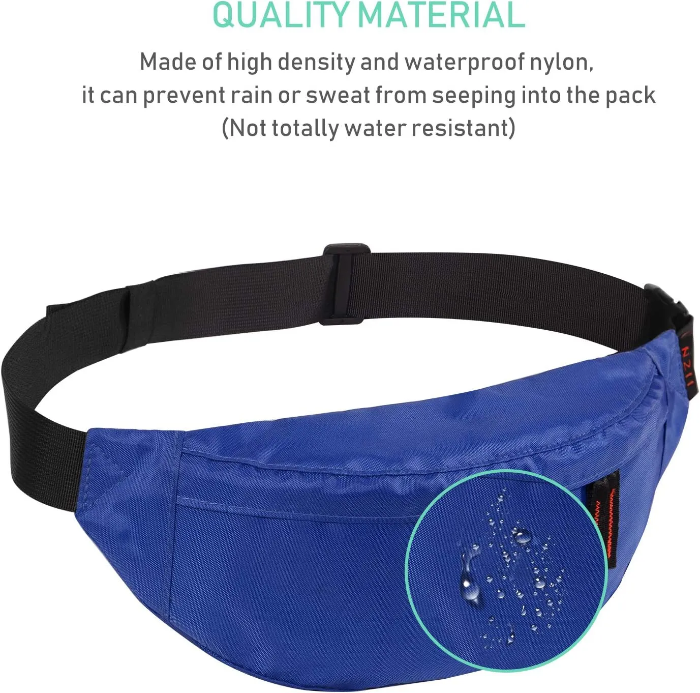 Running waist pack,Fanny Pack for Men Women,Lightweight Belt Bag for Travel Sports Hiking(355 Blue)