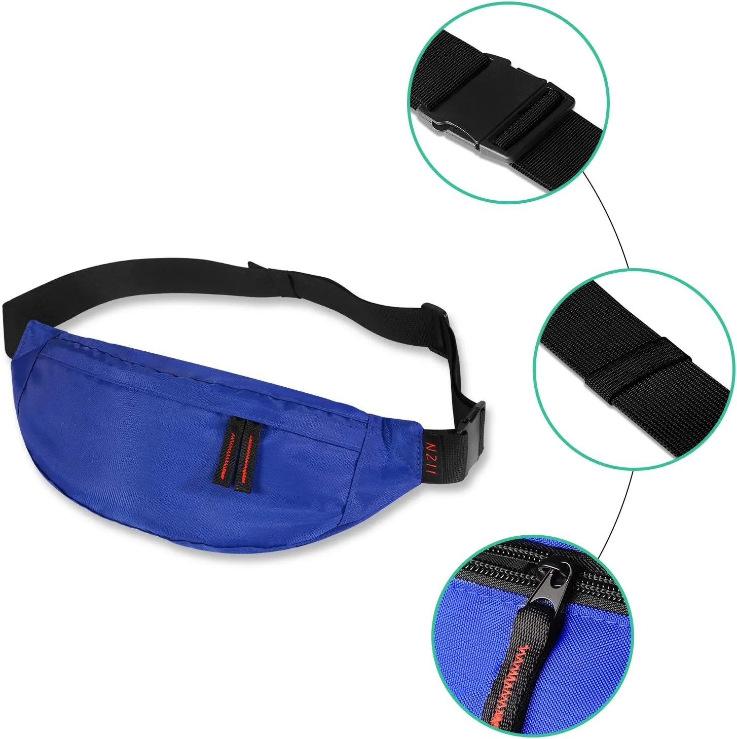 Running waist pack,Fanny Pack for Men Women,Lightweight Belt Bag for Travel Sports Hiking(355 Blue)