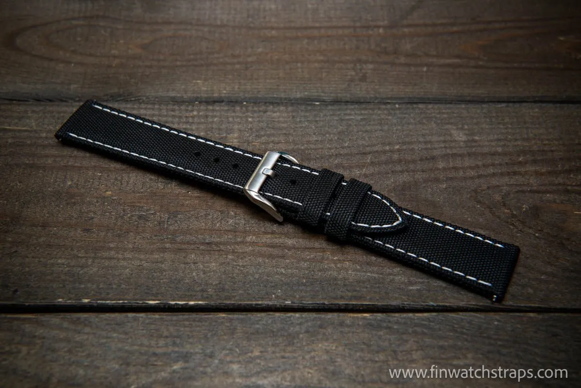Sailcloth waterproof watch strap.