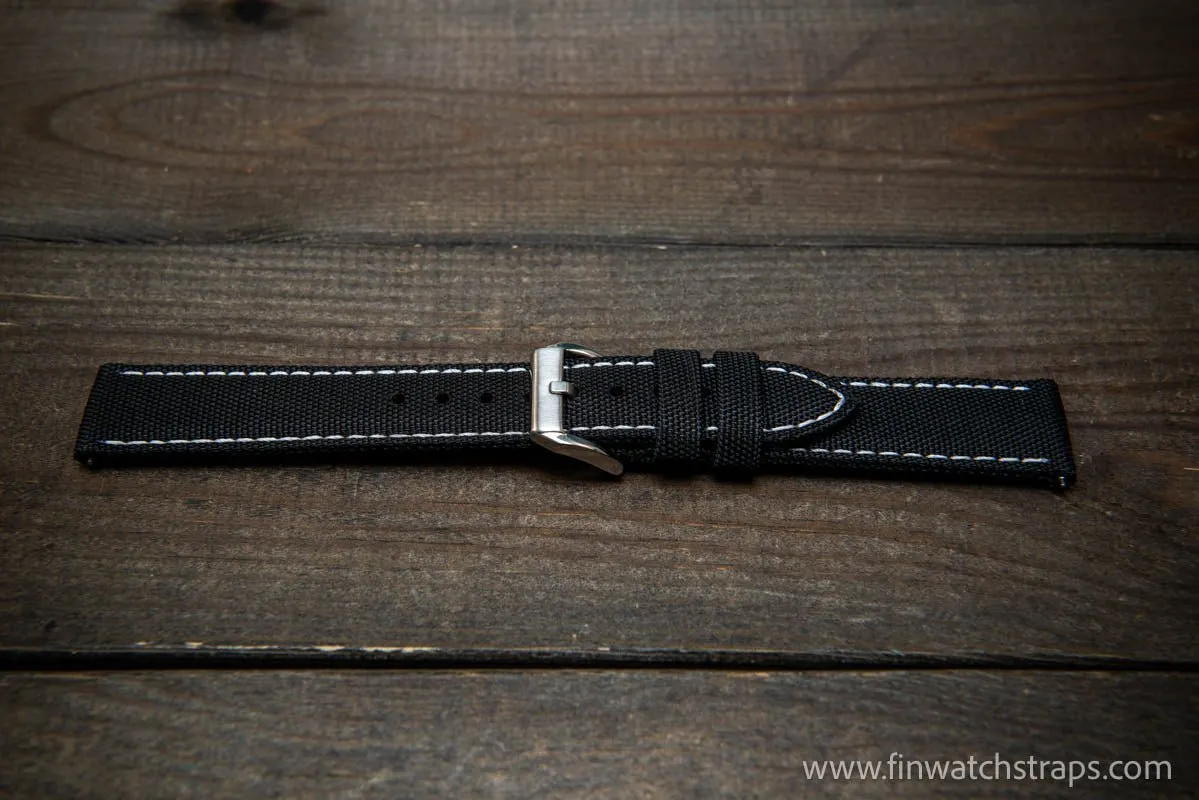 Sailcloth waterproof watch strap.