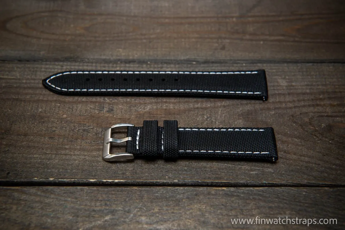 Sailcloth waterproof watch strap.