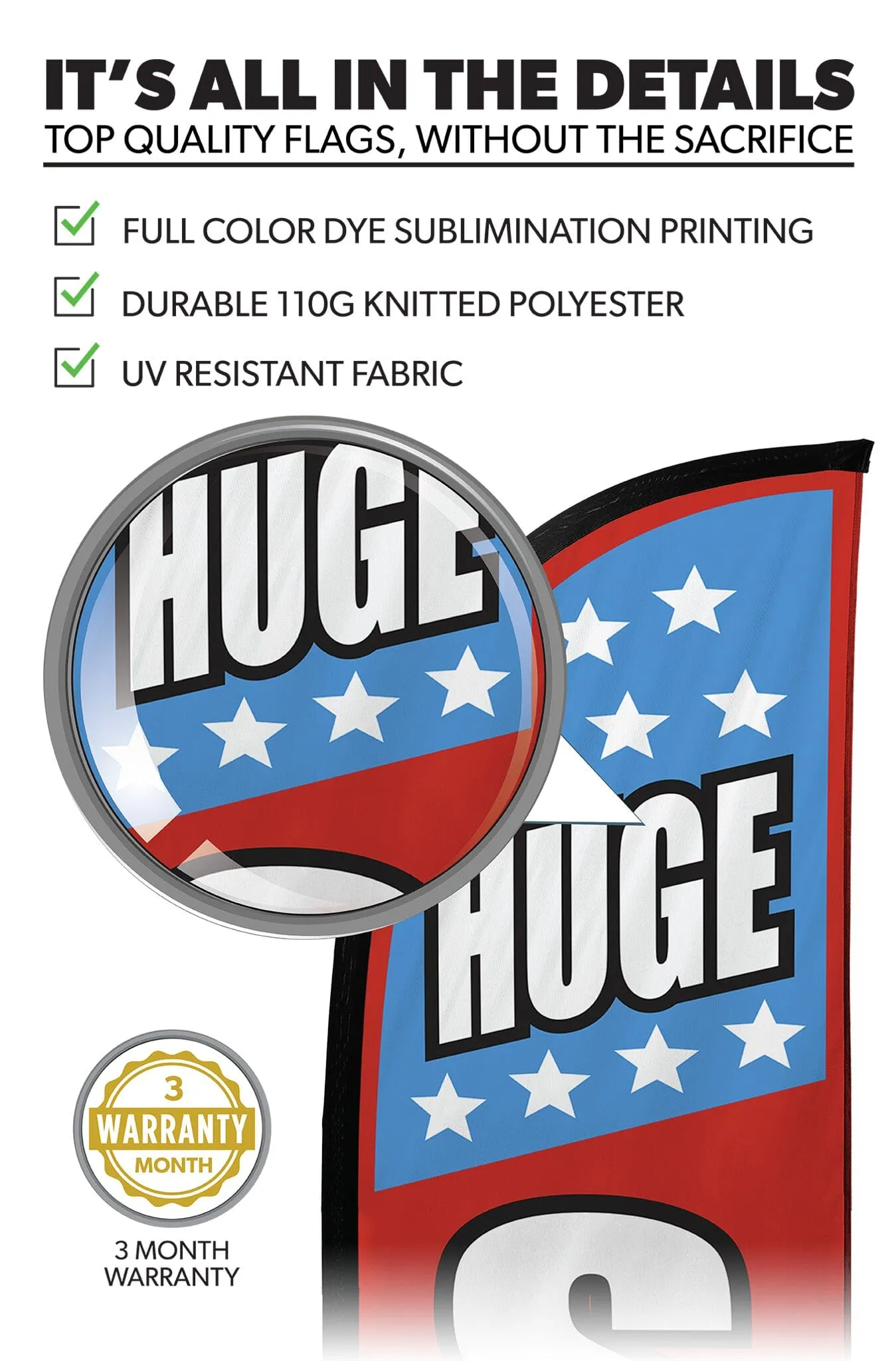 Sale Feather Flag - Variety 3-Pack w/ Ground Spike Pole Set