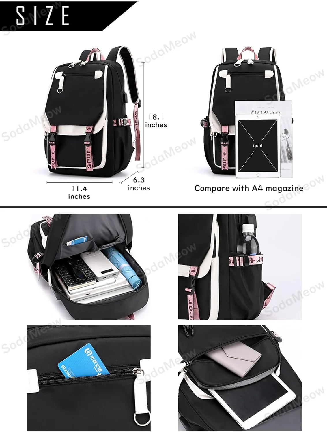 Solo Leveling Backpack Men Women Unisex Sung Jinwoo Rucksack Igris Anime Backpacks (B07-)
