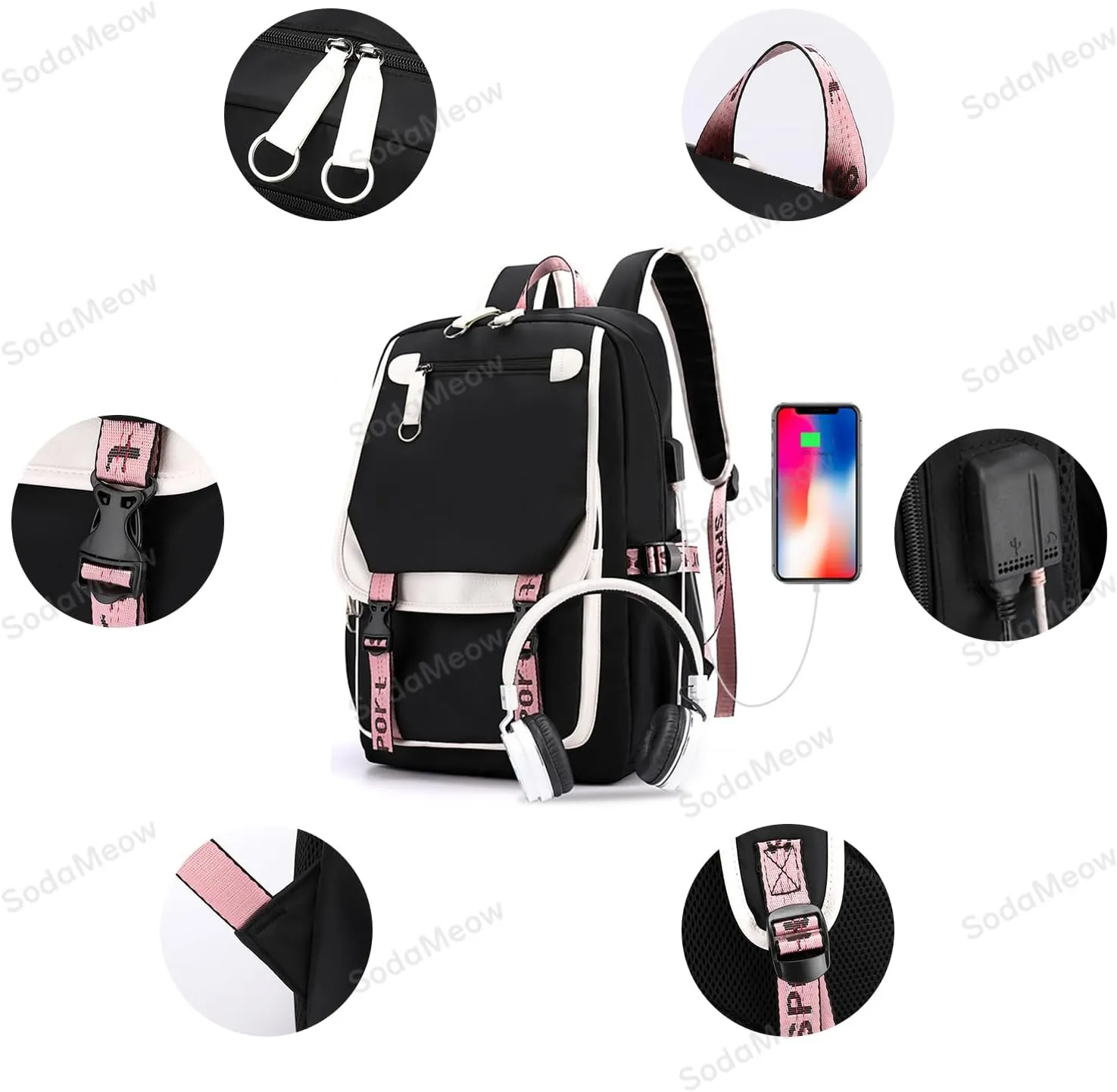 Solo Leveling Backpack Men Women Unisex Sung Jinwoo Rucksack Igris Anime Backpacks (B07-)
