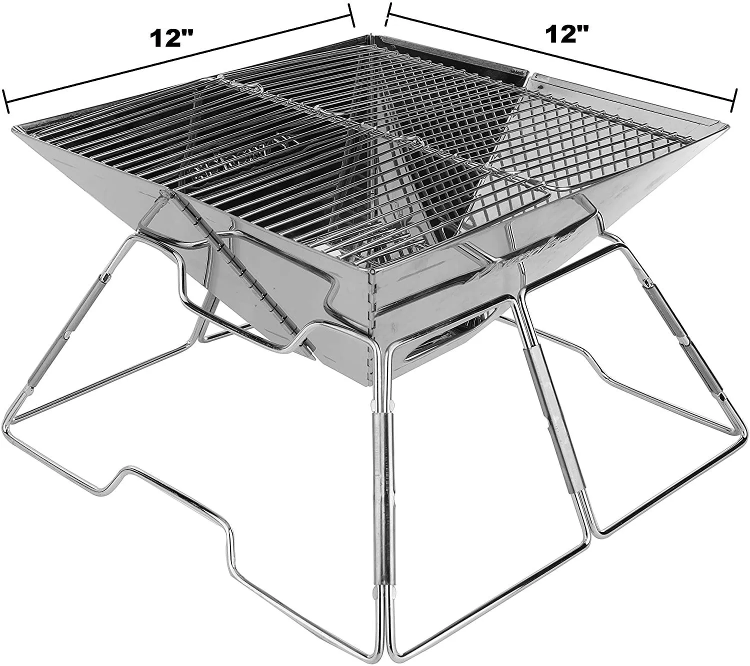 Stainless Steel Portable Camping Charcoal BBQ Grill