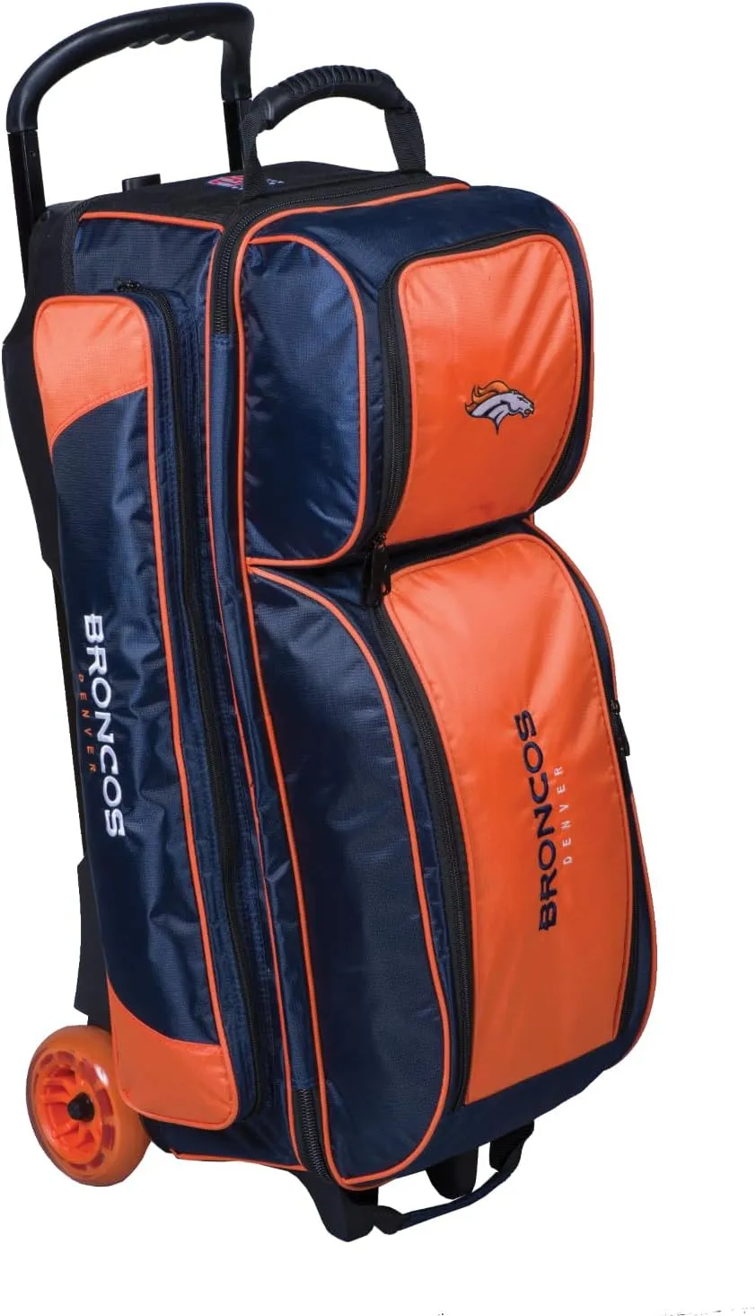 Strikeforce Bowling NFL Three Ball Bowling Roller Bag with Ball, Shoe and Accessory Pockets