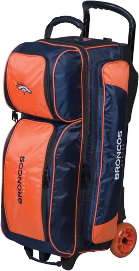 Strikeforce Bowling NFL Three Ball Bowling Roller Bag with Ball, Shoe and Accessory Pockets