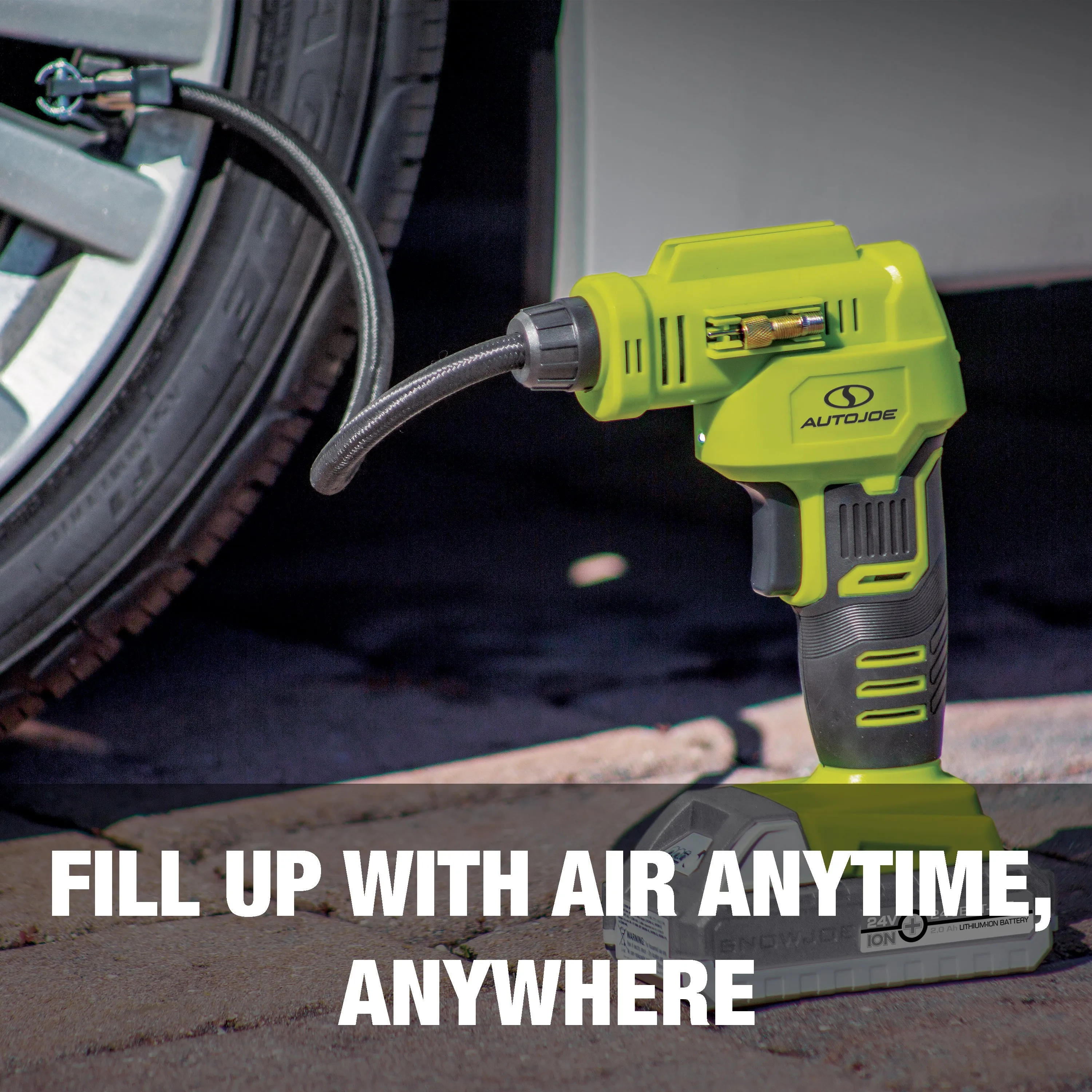 Sun Joe AUTO-BDL Automotive Bundle | W/ Go Anywhere Pressure Washer, Accessories, and Cordless Air Compressor | 2030 PSI Max* | 1.76 GPM*
