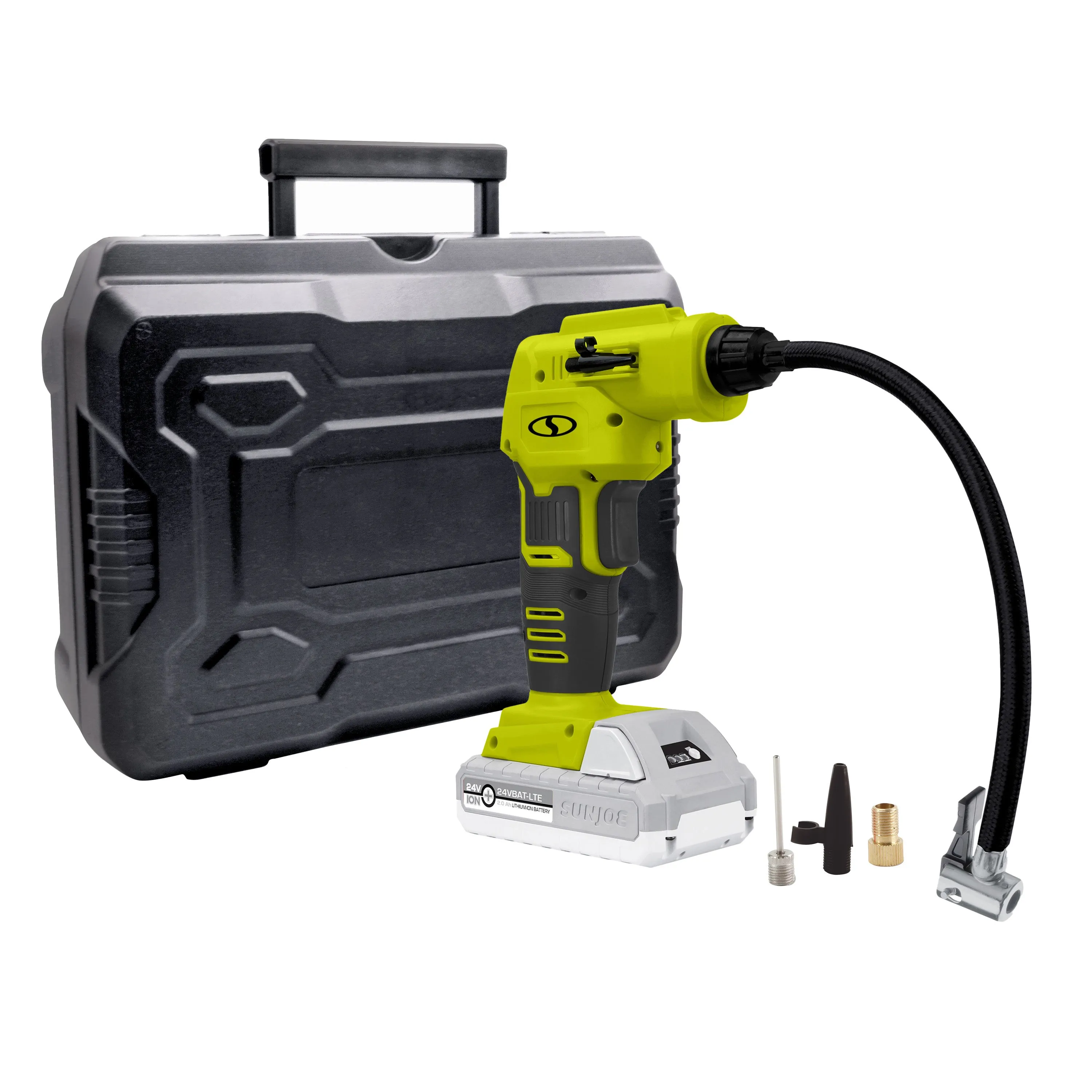 Sun Joe AUTO-BDL Automotive Bundle | W/ Go Anywhere Pressure Washer, Accessories, and Cordless Air Compressor | 2030 PSI Max* | 1.76 GPM*