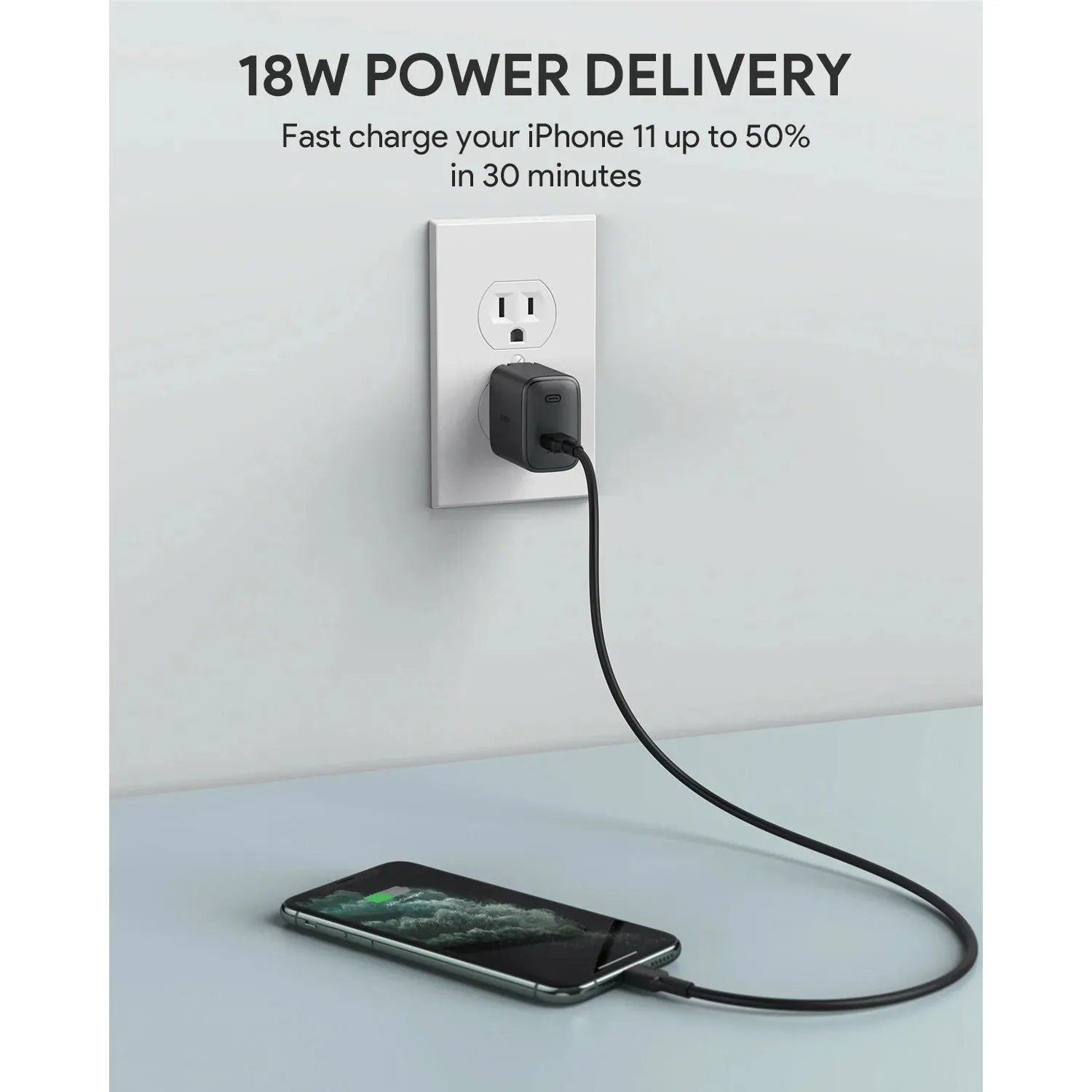 Swift Charger USB C 3.0  Foldable Plug 18W PA-F1
