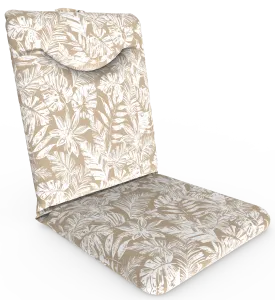 Tahiti Natural Escape High Back Outdoor Chair Cushion - 108x50x8cm