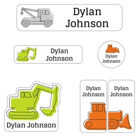 Truck Kindergarten Labels Pack