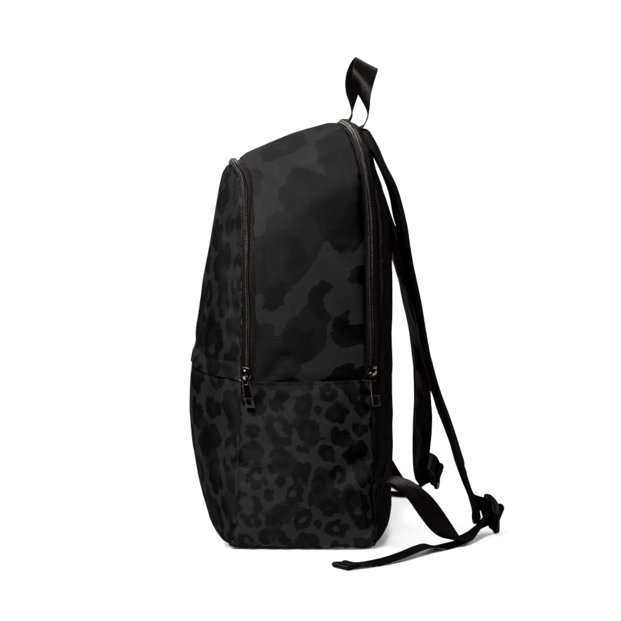 Vampire Art Grunge Black Leopard Fabric Backpack