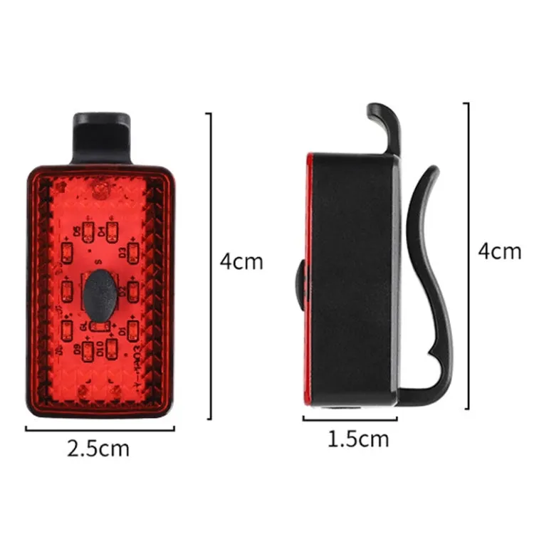 WEST BIKING Bike USB Warning Tail Light Night Riding Helmet Light(Red)